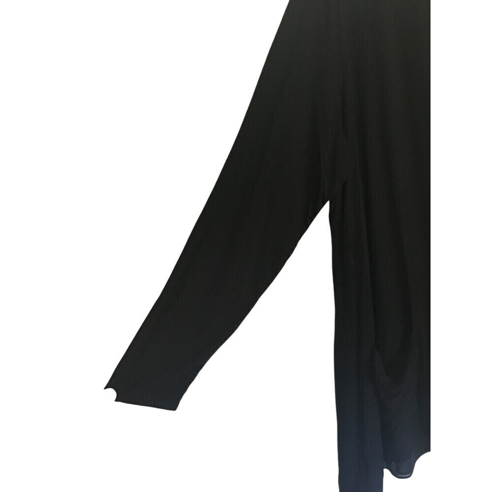 Lori Goldstein Cardigan Women's Size 1X Black Button Up - Picture 2 of 7